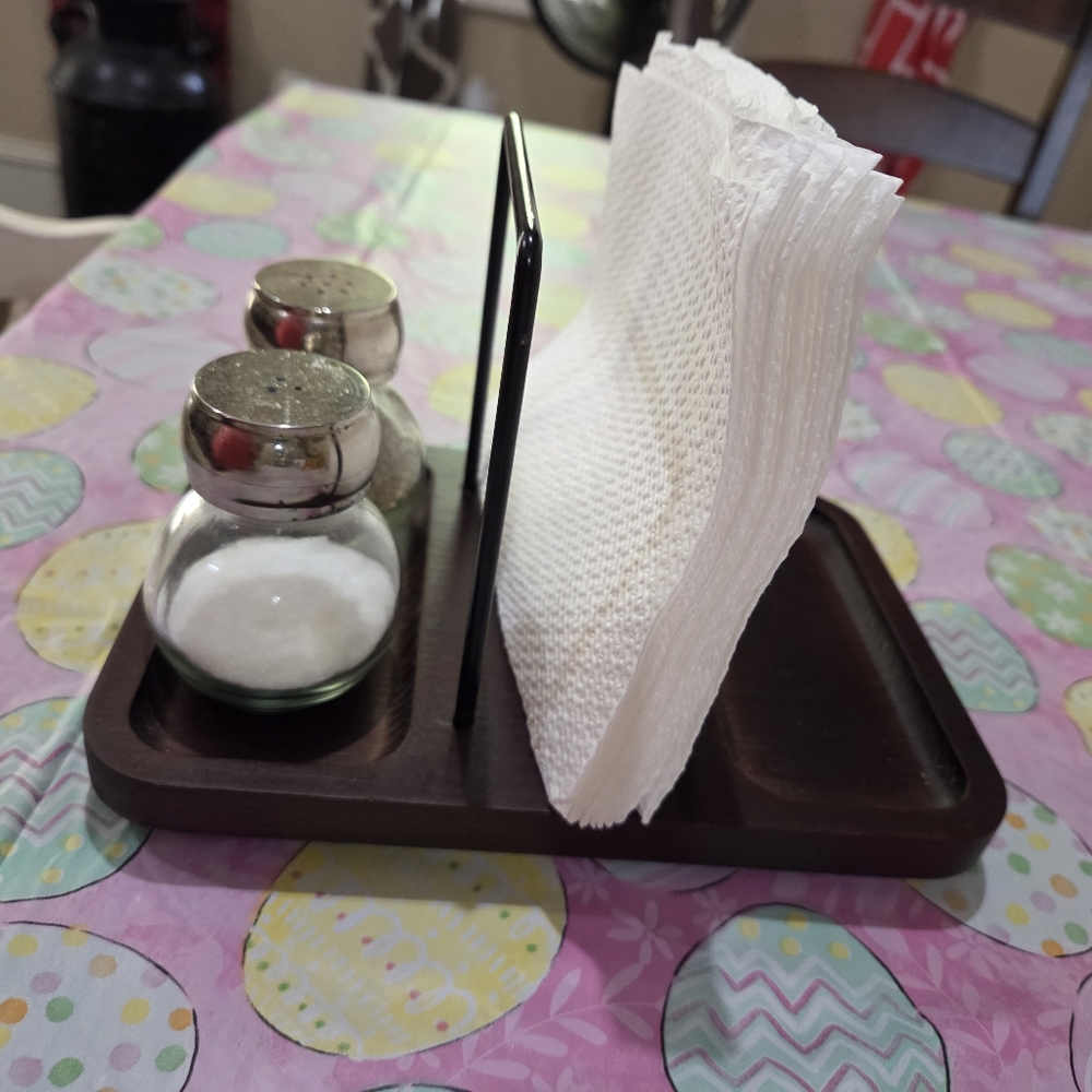 Elegant Brown Napkin Holder Set
